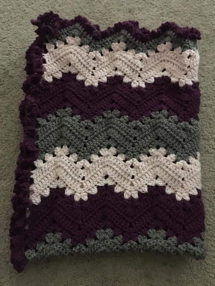 crochet 6 day kid blanket
