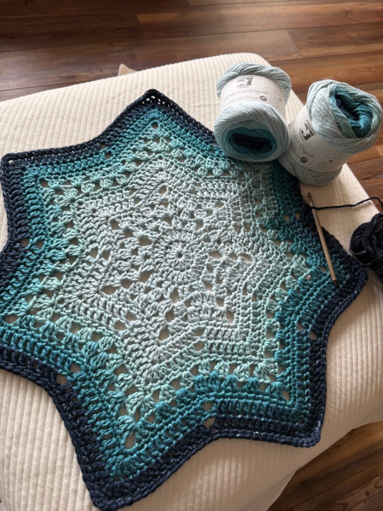 6-Day Star Blanket, Day 2
