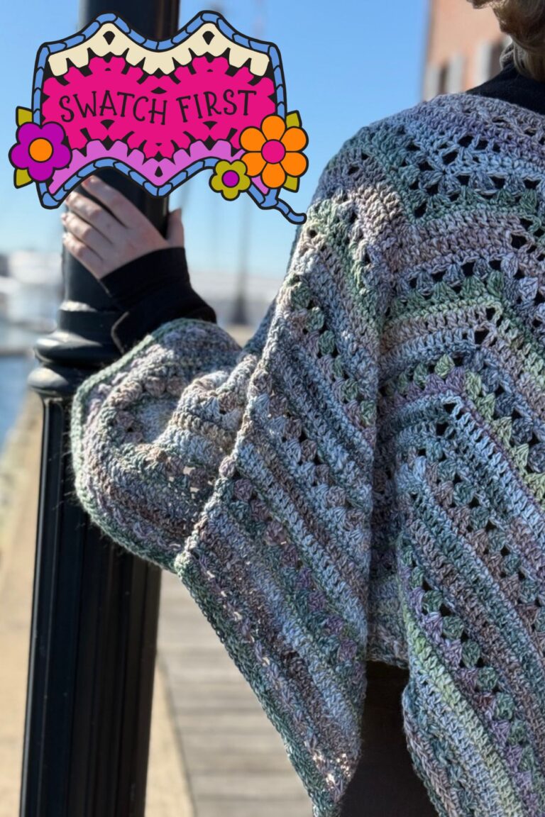 How to Swatch for the 6-Day Star Poncho