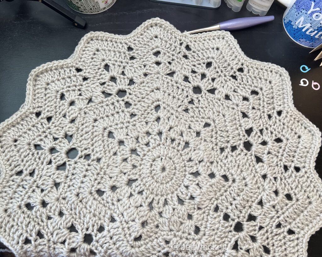 6-Day Superstar Blanket in Progress