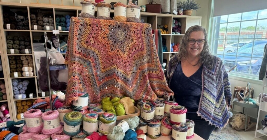 Betty McKnit at Mother of Yarns Living the Dream
