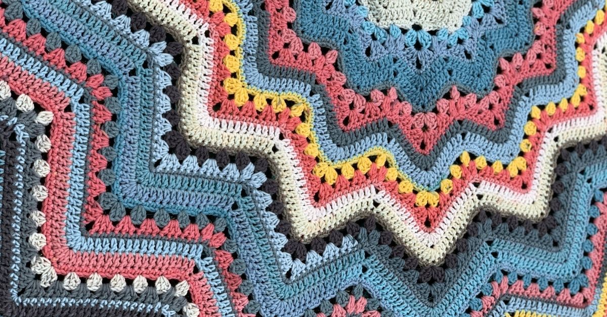 Colorful 6-Day Spring Mixer Crochet Blanket