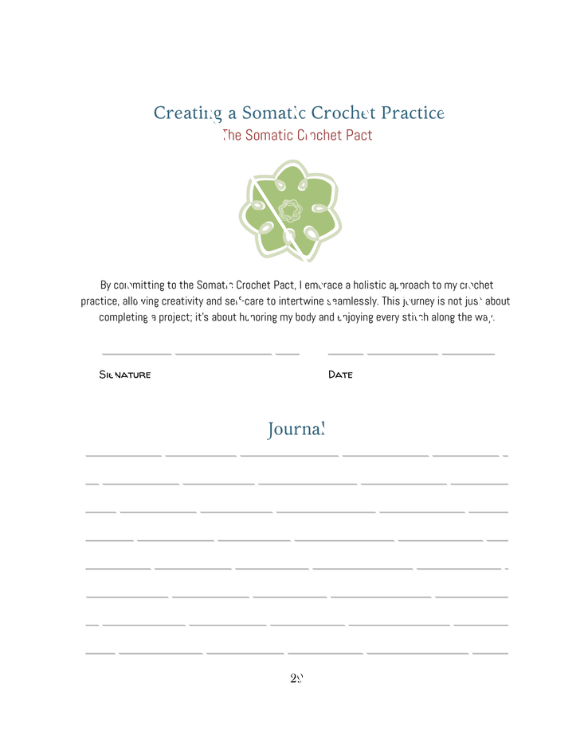 Somatic Guide from the 6-Day Star Blanket planner