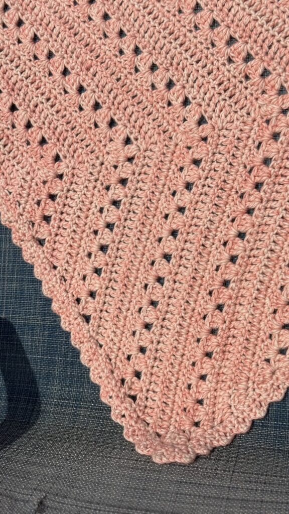Decorative Image Pink Crochet Shawl