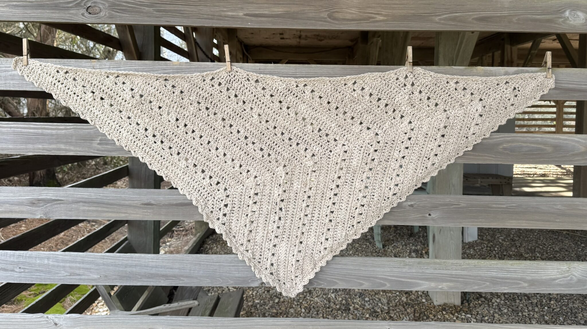 Decorative Image Kite Scarf hanging on wooden siding